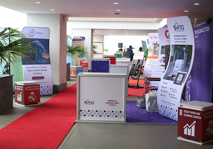 Booth at an event